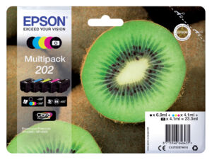 INKCARTRIDGE EPSON 202 T02E74 ZWART + 3 KL + FZW