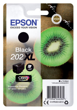 INKCARTRIDGE EPSON 202XL T02G14 ZWART