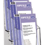 FOLDERHOUDER OPUS 2 4VAKS 1/3 A4 ACRYL