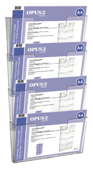 FOLDERHOUDER OPUS 2 A4 WAND LIGGEND KOPPELBAAR ACR