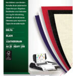 VOORBLAD FELLOWES A4 LEDERLOOK ZWART