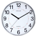 WANDKLOK UNILUX ARIA GRIJS/WIT
