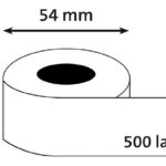 LABEL ETIKET QUANTORE 11352 54MMX25MM RETOUR WIT