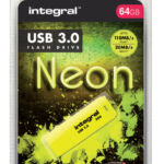 USB-STICK INTEGRAL 64GB 3.0 NEON GEEL