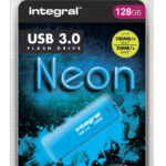 USB-STICK INTEGRAL 128GB 3.0 NEON BLAUW