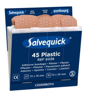 NAVULLING PLEISTERS SALVEQUICK PLASTIC 6036