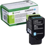 TONERCARTRIDGE LEXMARK C242XC0 3.5K EHC BLAUW