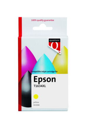INKCARTRIDGE QUANTORE EPSON 16XL T1634 GEEL