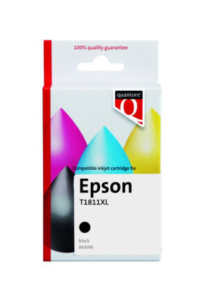INKCARTRIDGE QUANTORE EPSON 18XL T1811 ZWART