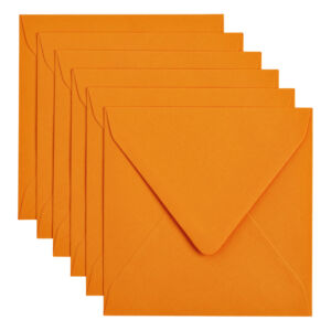 ENVELOP PAPICOLOR 140X140 6ST ORANJE