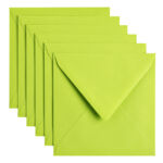 ENVELOP PAPICOLOR 140X140 6ST APPELGROEN