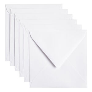 ENVELOP PAPICOLOR 140X140 6ST KRAFT WIT