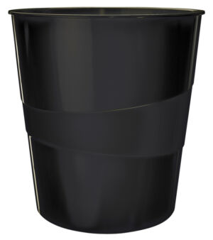 PAPIERBAK LEITZ WOW 15 LITER ZWART