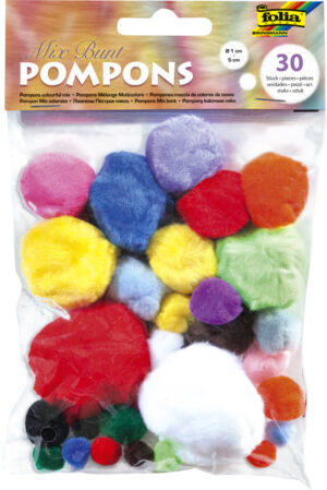 POMPONS FOLIA ASSORTI
