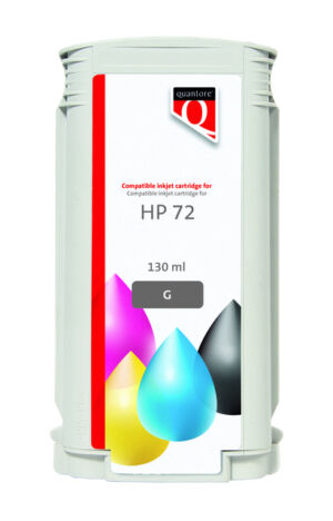 INKCARTRIDGE QUANTORE HP 72 C9374A GRIJS