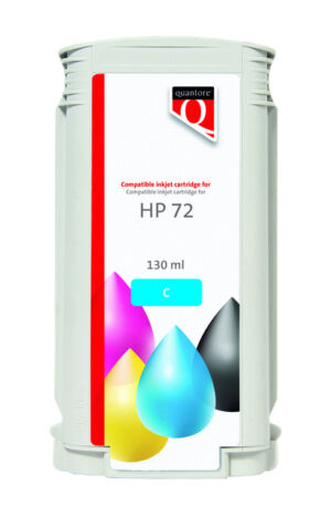 INKCARTRIDGE QUANTORE HP 72 C9371A BLAUW