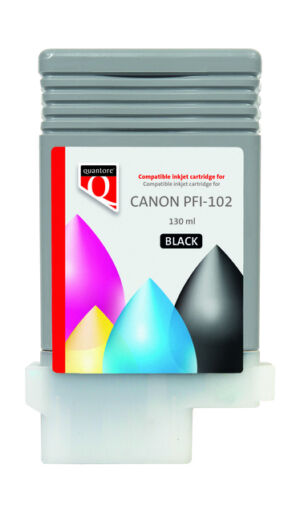 INKCARTRIDGE QUANTORE CANON PFI-102 ZWART