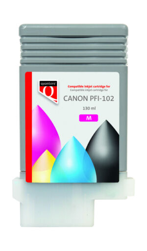 INKCARTRIDGE QUANTORE CANON PFI-102 ROOD