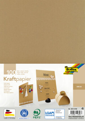 KRAFTPAPIER FOLIA DIN A4 120GR