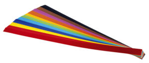 VLECHTSTROKEN FOLIA 50X1CM 130GR ASS