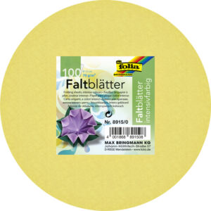 VOUWBLAADJES FOLIA ROND 15CM ASS