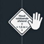 DEURMAT AFSTAND HOUDEN 90X150CM