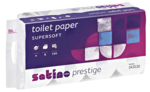TOILETPAPIER SATINO PRESTIGE 4-LAAGS WIT