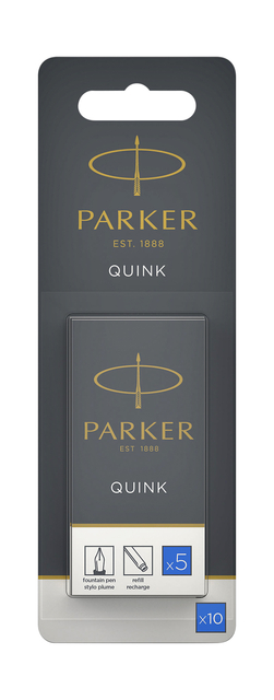 INKTPATROON PARKER QUINK UITWASBAAR BLAUW