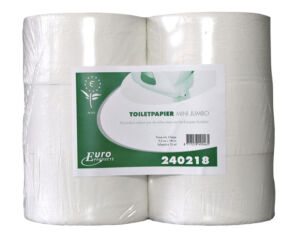 TOILETPAPIER EURO MINI JUMBO RECYCLED 180M 12ROL