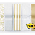 INDEXTABS POST-IT 684 12X43MM METALIC GOUD ZILVER