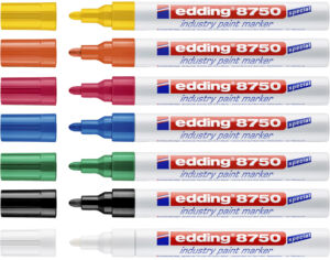 VILTSTIFT EDDING 8750 LAK INDUSTRY ROND 2-4MM BL