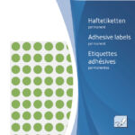 ETIKET HERMA 2215 ROND 8MM 5632ST GROEN