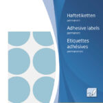 ETIKET HERMA 2273 ROND 32MM 480ST BLAUW