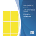 ETIKET HERMA 2451 25X40MM 512ST GEEL