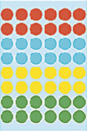 ETIKET HERMA 1851 ROND 12MM 240ST ASS