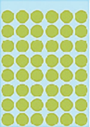 ETIKET HERMA 1868 ROND 12MM 240ST FLUOR GROEN