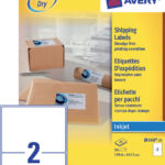 ETIKET AVERY J8168-25 199.6X143.5MM 50ST
