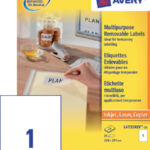 ETIKET AVERY L4735REV-25 210X297MM 25ST