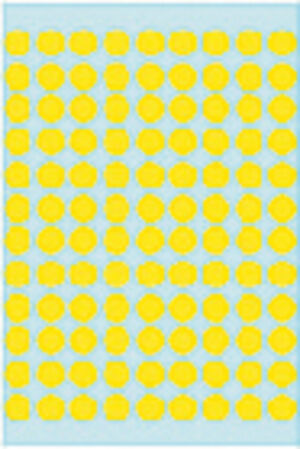 ETIKET HERMA 1834 ROND 8MM 540ST GEEL