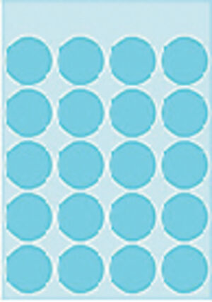 ETIKET HERMA 1873 ROND 19MM 100ST BLAUW