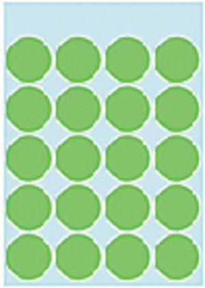 ETIKET HERMA 1875 ROND 19MM 100ST GROEN