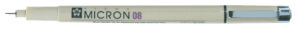 FINELINER SAKURA PIGMA MICRON08 0.5MM ZWART