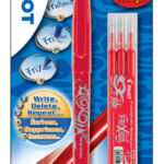 ROLLERPEN PILOT FRIXION BL-FR7 0.35MM 3 VULL ROOD