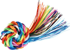 SCOUBIDOO-KOORD FOLIA 100STUKS ASSORTI