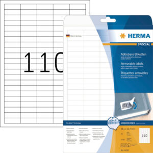 ETIKET HERMA 4210 38.1X12.7MM VERWIJDERB WT 2750ST