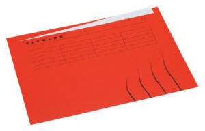 VOUWMAP SECOLOR A4 ONGELIJK ROOD