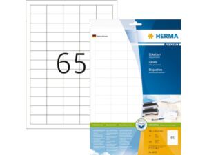 ETIKET HERMA 8629 38.1X21.2MM PREMIUM WIT 650STUKS