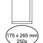 ENVELOP AKTE 175X265MM ZELFKLEVEND 100GR WIT