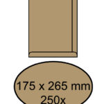 ENVELOP AKTE 175X265MM ZELFKLEVEND 90GR BRUIN