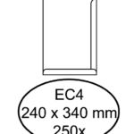 ENVELOP AKTE 250X350MM ZELFKLEVEND 90GR BRUIN